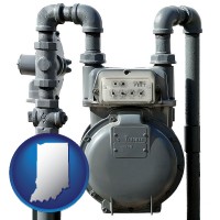 indiana a residential natural gas meter