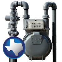 texas a residential natural gas meter