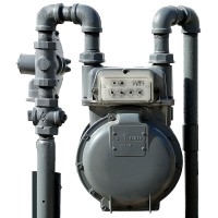 a residential natural gas meter